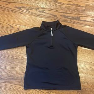Spyder lined 3/4 zip. Boys size Large. Black. Perfect for skiing/cold weather.